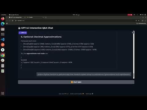 ChatGPT 4.1: Benchmark Test